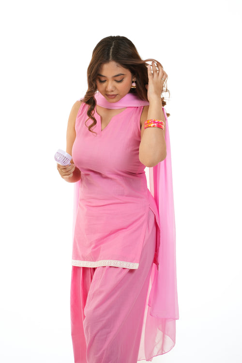 Raahat Pink Farshi Salwaar Kurta Set