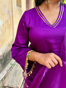 Jamuni Jharokha Bell Sleeves Straight Kurta Set